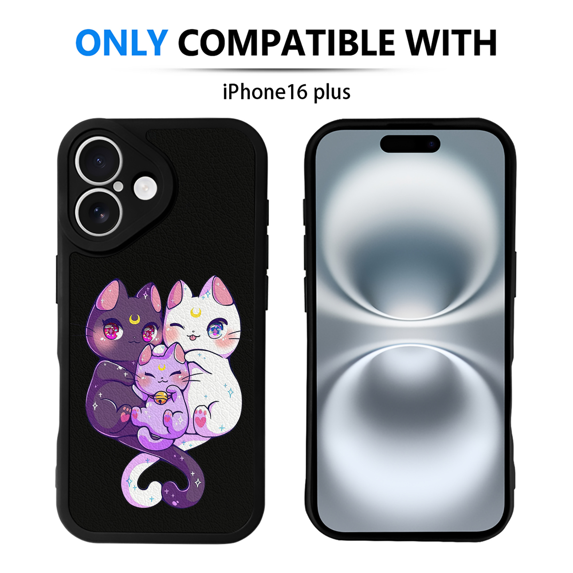 （画像用） 美少女戦士セーラームーン Sailor Moon 【iPhone 16シリーズ対応】シリコンスマホケース（レザー調） 材質：シリコン